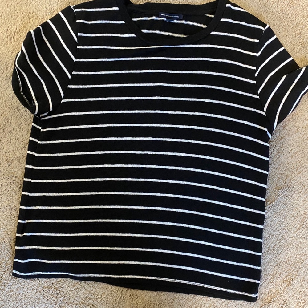 Black and white striped shirt